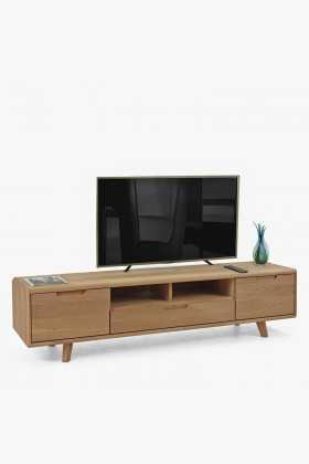 Fernsehkommode Weiß geölte Eiche Skandinavisches Design